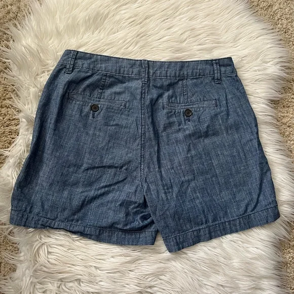 {A New Day} Chambray Shorts in Blue - Womens 4 - Picture 7 of 12